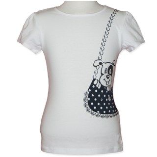 Puppy Purse Tee (Sizes 3 to 7) by Candy Stripes