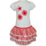 Red Flower Tutu Dress (Only size 3 left)