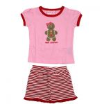 Christmas PJs Gingerbread Man -2 piece set (Only size 1 left)