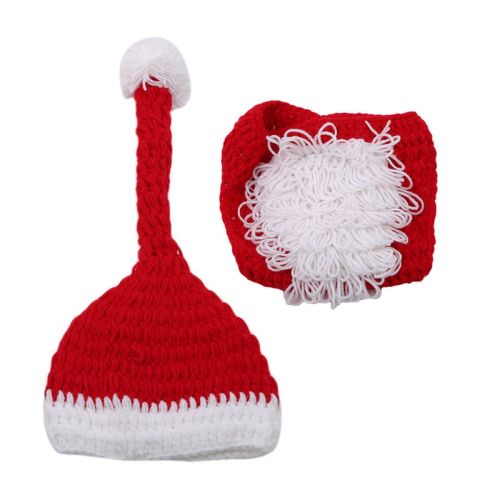 Crochet Santa Outfit Nappy Cover and Hat - Loopy