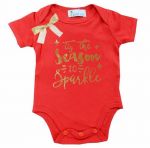 T'is the Season to Sparkle- Christmas Bodysuit - Baby Christmas Outfit (6-12 months)
