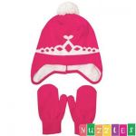 Princess Beanie/Hat and Mittens Set