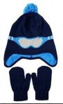 Ski Patrol Beanie/Hat and Mittens Set