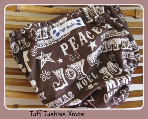 Tuff Tushies - Handsome Christmas Nappy Cover