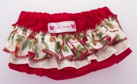 Frilly Tushies - Holly Christmas Nappy Cover (Only Size 00 left)