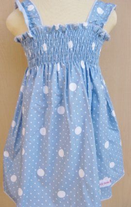 Dress - Blue Spot by Frilly Tushies (Size 0 only left)