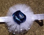 Noel Headband - Silver and Blue