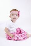 Pink Swirl Long Pants Nappy Cover (Size 000 to 1)