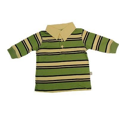 Long Sleeve Polo Rugby Shirt - Green 