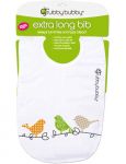 Grubby Bubby Extra Long Bib - Birds - Orange, Lime, Stone