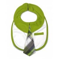 Baby Bib with Tie (colour: grasshopper)