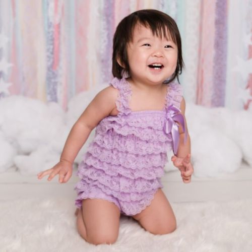 Lavender Petti Romper (size 2-3)