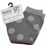 Knee High Grey Dot Socks (Size 1-2y)