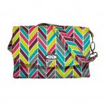 Lillybit  Diaper/Nappy Clutch - Nappy Bag -  Chevron 