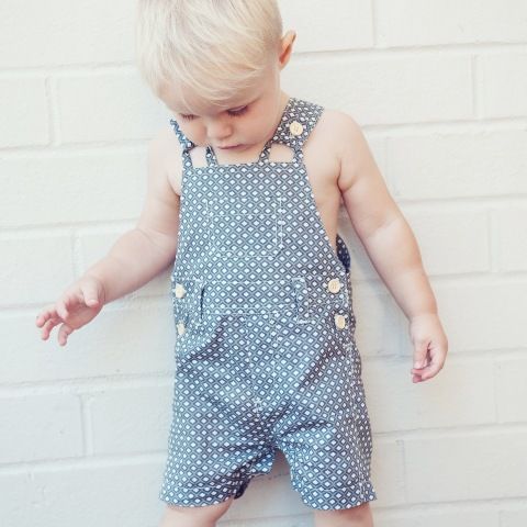 Love Henry Roy Dungaree/Overalls - Retro Navy (Sizes 000 to 2)