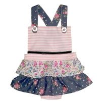 Love Henry Violet Frilly Playsuit  (Size 000 to 1 )