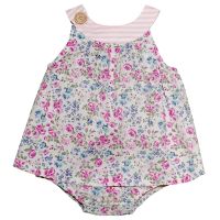 Love Henry Violet Sofia Playsuit White Floral (Sizes 000 to 2)