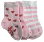Love Bug Socks - 2 pair  (Sizes up to 4 years)