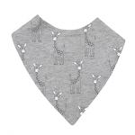 Mister Fly Grey Giraffe Dribble Bib