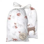 Mister Fly - Fox and Woodland Jersey Bassinet Sheets  - Twin Pack