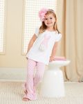 Mud Pie -Bunny Tunic and Leggings Pants Set (Only size 5 left)