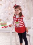 Mud Pie Christmas Santa Smock/Apron - I Believe