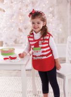 Mud Pie Christmas Santa Smock/Apron - I Believe