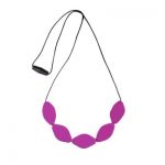 MummaBubba Jewellery - Chewable Necklace - Large Tulip Beads - Purple