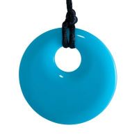 MummaBubba Jewellery - Teething Pendant - Bright Light Blue