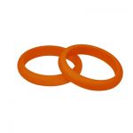 MummaBubba Jewellery - Teething Kaleidoscope Bangle Set -Orange