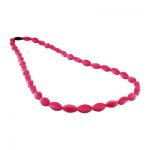MummaBubba Jewellery - Teething Tulip Necklace -Magenta Pink