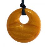 MummaBubba Jewellery - Teething Pendant - Gold Swirl