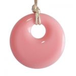 MummaBubba Jewellery - Teething Pendant - Peachy Pink
