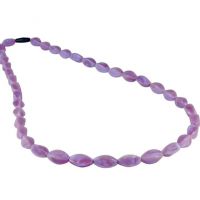 MummaBubba Jewellery - Teething Tulip Necklace -Purple Swirl