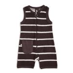 Nosh Organics - Terry One Piece - Dark Clay (Size 3 months to 6 years)