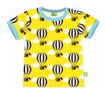 Nosh Organics - Yellow Balloon Short Sleeve T-Shirt - 100% organic cotton (9 months to 6 years) 