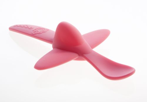 Oogaa Silicone Plane Spoon - Pink
