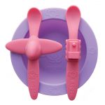 Oogaa Pink and Pink - Purple Mealtime Set