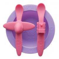 Oogaa Pink and Pink - Purple Mealtime Set