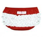 Ruffle Butts Red and White - Nappy Cover (Last one 3-6mths)