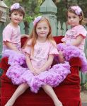 4 Year Old Birthday Pink Ruffled Tee