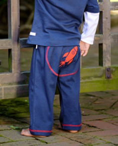 Rugged Butts Navy Rocket Crawlers (Sizes 6 - 18mths)
