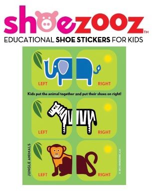 Shoezooz Shoe Stickers- Jungle Animals