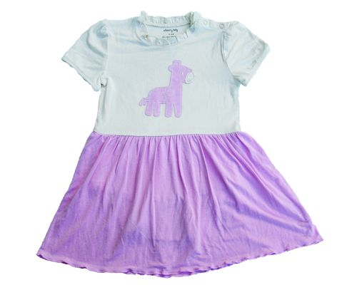 Silkberry Baby -Bamboo Skirtsie - Cotton Candy Giraffe (only 3-6mths left)