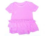 Silkberry Baby - Bamboo Ruffle Dress Onesie - Cotton Candy