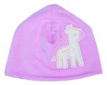 Silkberry Baby -Bamboo Beanie/Hat Cotton Candy Pink Giraffe (only 6-12 mths left)