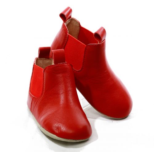 Skeanie Riding Boots - Soft Sole - Red (SMALL ONLY)