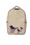 So Young  "Big School" BackPack - Purple Birds