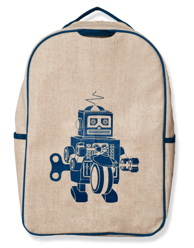 So Young  "Big School" BackPack - Robot Grey