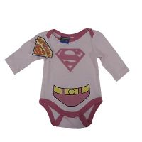 Pink SuperBaby Long Sleeve Bodysuit